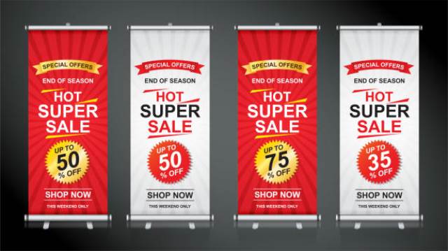 Banner dengan Promo dan Diskon